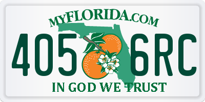 FL license plate 4056RC
