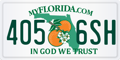 FL license plate 4056SH