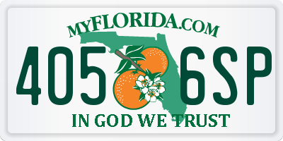 FL license plate 4056SP