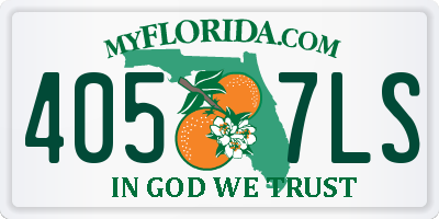 FL license plate 4057LS