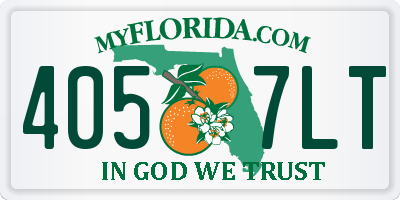 FL license plate 4057LT