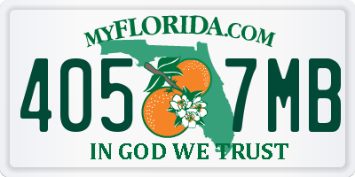 FL license plate 4057MB