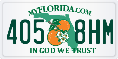 FL license plate 4058HM