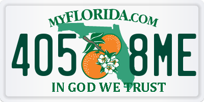 FL license plate 4058ME