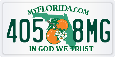 FL license plate 4058MG