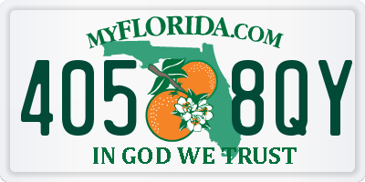 FL license plate 4058QY