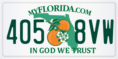 FL license plate 4058VW