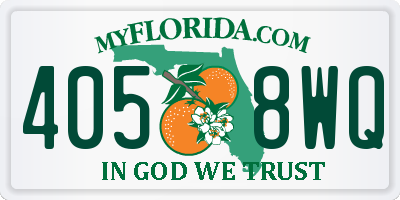 FL license plate 4058WQ