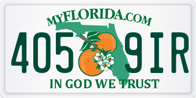 FL license plate 4059IR