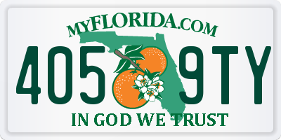 FL license plate 4059TY