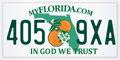 FL license plate 4059XA