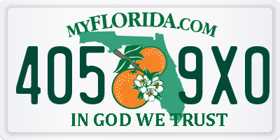 FL license plate 4059XO