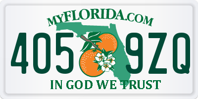 FL license plate 4059ZQ