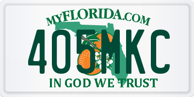 FL license plate 405MKC