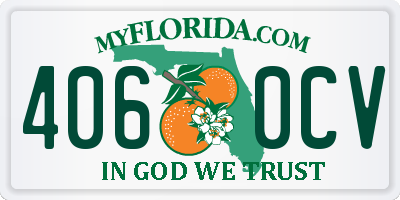 FL license plate 4060CV