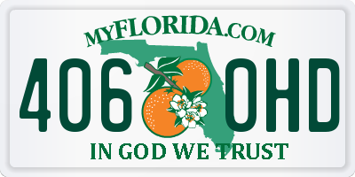 FL license plate 4060HD
