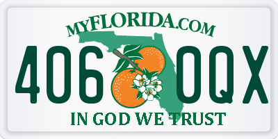 FL license plate 4060QX