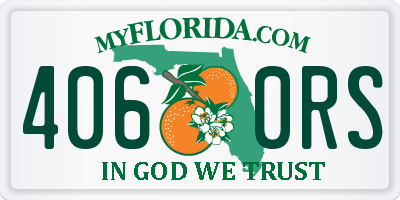 FL license plate 4060RS