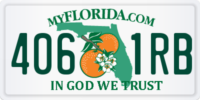FL license plate 4061RB