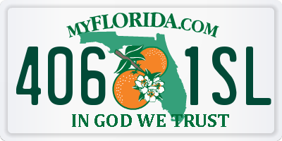 FL license plate 4061SL