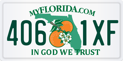 FL license plate 4061XF