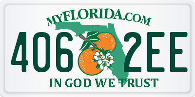 FL license plate 4062EE