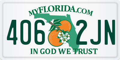 FL license plate 4062JN