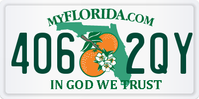 FL license plate 4062QY