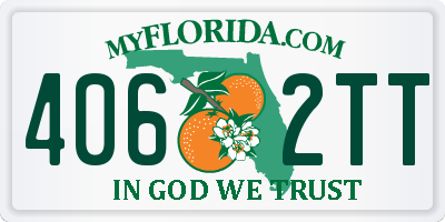 FL license plate 4062TT