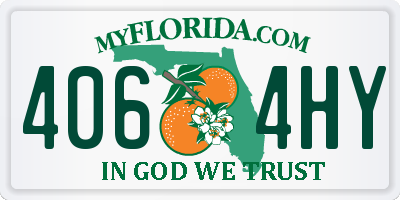 FL license plate 4064HY