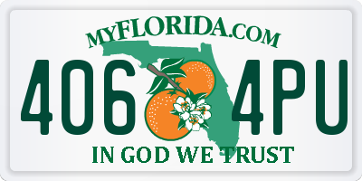 FL license plate 4064PU