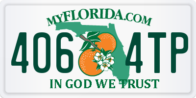 FL license plate 4064TP