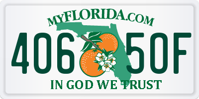 FL license plate 4065OF