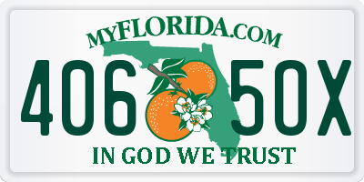 FL license plate 4065OX