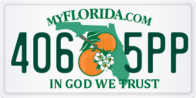 FL license plate 4065PP