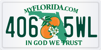 FL license plate 4065WL