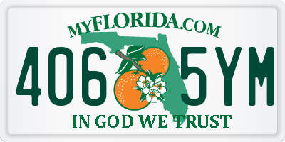 FL license plate 4065YM