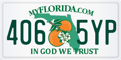 FL license plate 4065YP