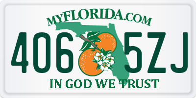 FL license plate 4065ZJ