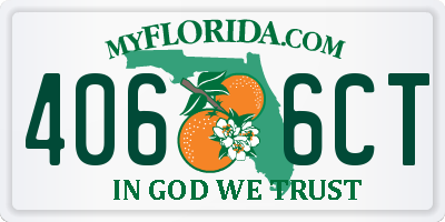 FL license plate 4066CT