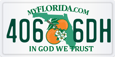 FL license plate 4066DH