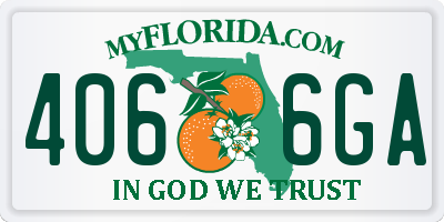 FL license plate 4066GA