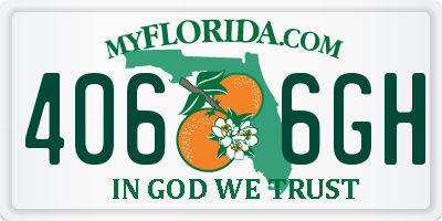 FL license plate 4066GH