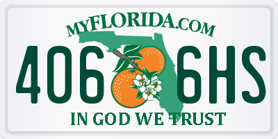 FL license plate 4066HS