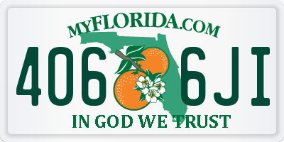 FL license plate 4066JI