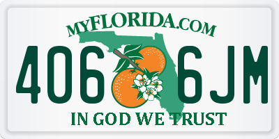 FL license plate 4066JM