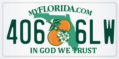 FL license plate 4066LW