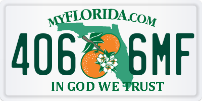 FL license plate 4066MF