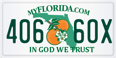 FL license plate 4066OX