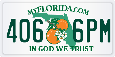 FL license plate 4066PM